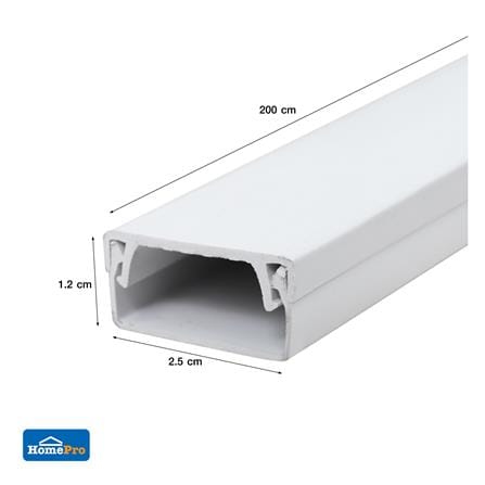 รางทรังกิ้ง ELECKTA 1.2x2.5 ซม.2 เมตร สีขาว_3