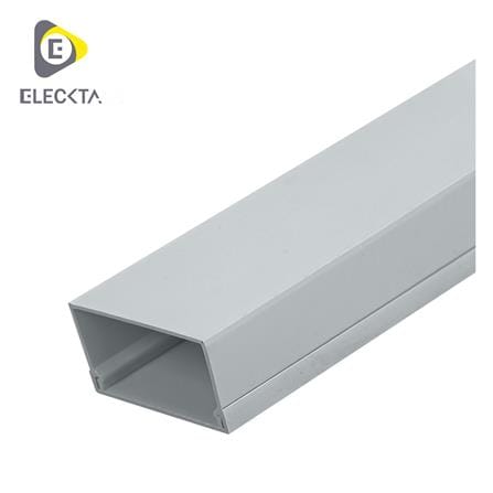 รางไวร์เวย์ PVC ELECKTA 4x8 ซม. 2 เมตร สีเทา_0