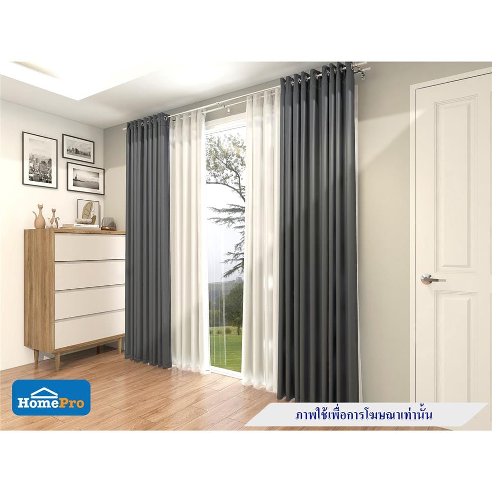ผ้าม่าน EYELET HOME LIVING STYLE LIANA UV 130X220 ซม. สีเทา