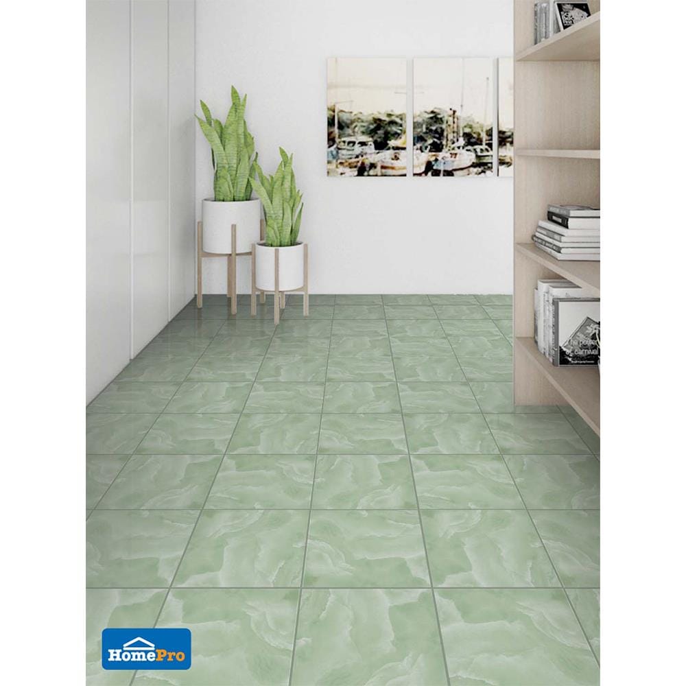กระเบื้องพื้น 12x12 นิ้ว TARA รีว่า เขียว PM 1M2