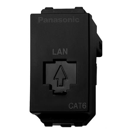เต้ารับคอมพิวเตอร์ PANASONIC CAT6 WEGN24886  สีดำ_0