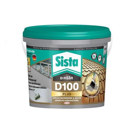 อะคริลิกกันซึม SISTA D100 PLUS 4 กก. สีเทา