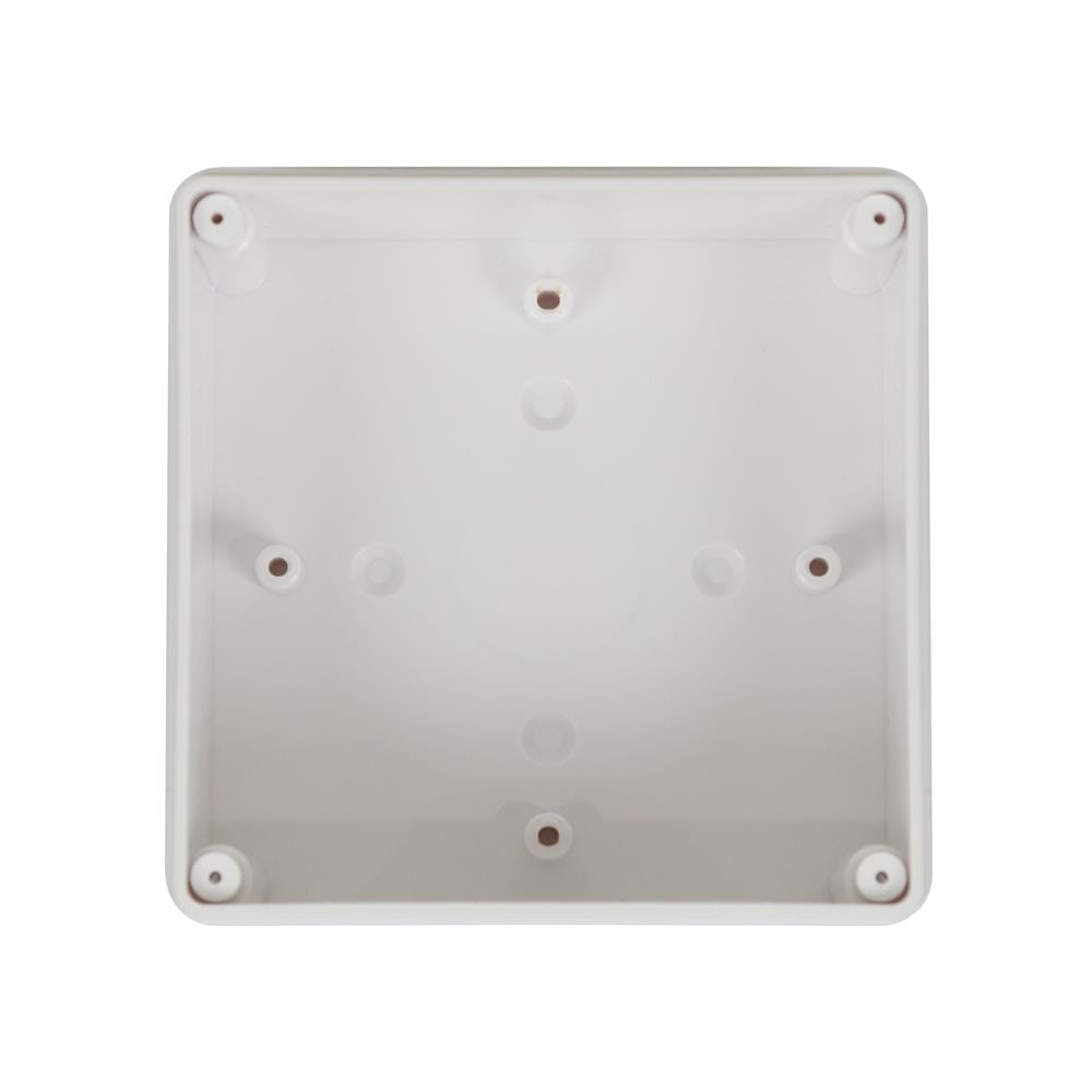 กล่องพลาสติกกันน้ำ ฝาใส ELECKTA 4x4 นิ้ว สีขาว