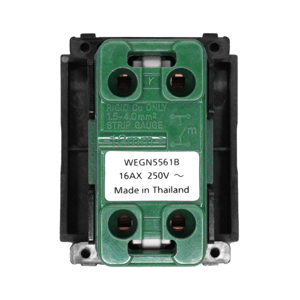 สวิตช์ 1 ทาง มีไฟ  PANASONIC WEGN5561 B ขนาด 1.5 ช่อง สีดำ