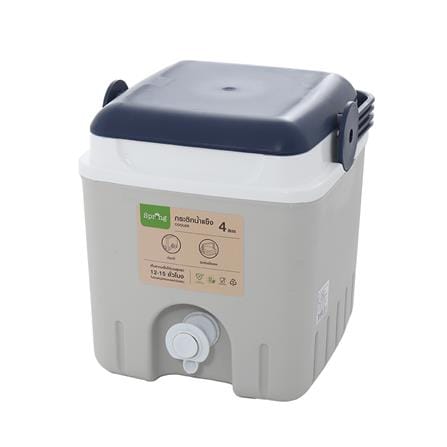 กระติกน้ำแข็งมีก๊อก SPRING AG398 4 ลิตร สีเทา/น้ำเ...