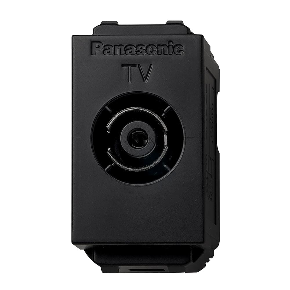เต้ารับโทรทัศน์ 75 โอห์ม PANASONIC WEGN2501 สีดำ