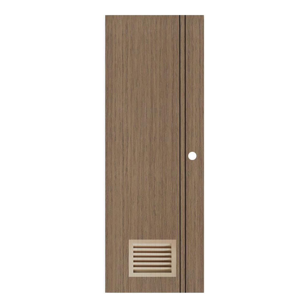 ประตูห้องน้ำ UPVC PARAZZO PUL-B02 70X200 ซม. สีช็อกโกแลต เจาะลูกบิด