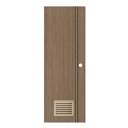 ประตูห้องน้ำ UPVC PARAZZO PUL-B02 70X200 ซม. สีช็อกโกแลต เจาะลูกบิด