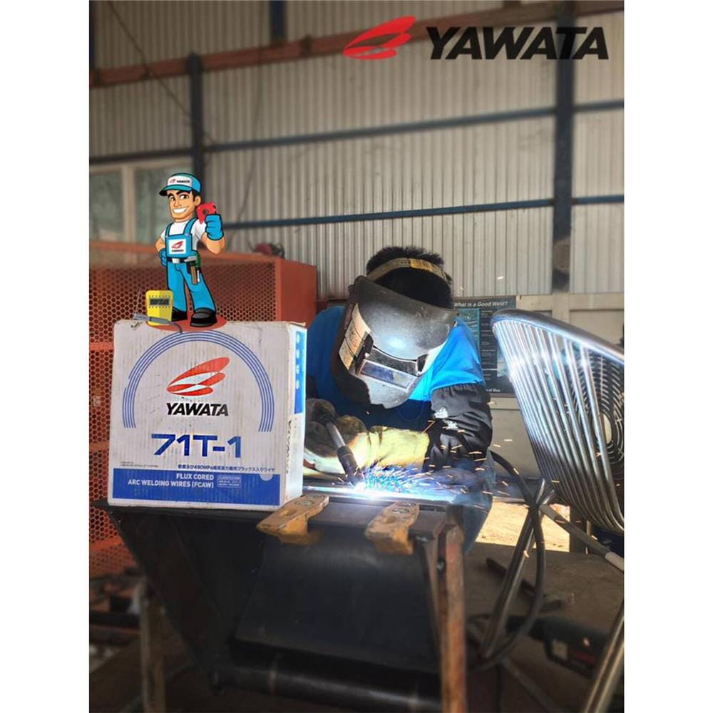 ลวดเชื่อมเหล็ก FLUX CORE YAWATA 71T1 1.2 มม. 15 กก.
