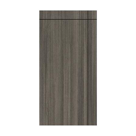 ประตู UPVC ไม่เจาะลูกบิด PARAZZO ED บานทึบ 100X200 ซม. สี SMOKY GREY