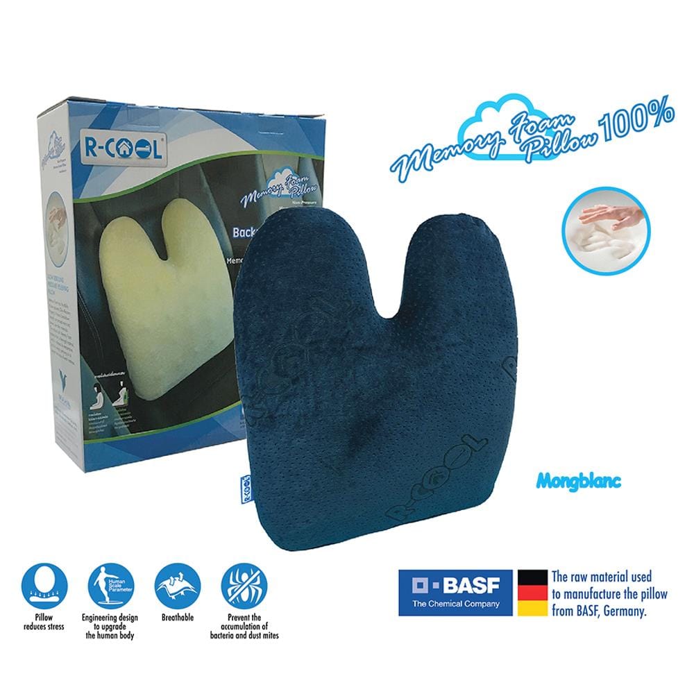 เบาะรองหลังเพื่อสุขภาพ R-COOL MONGBLANC สีน้ำเงิน
