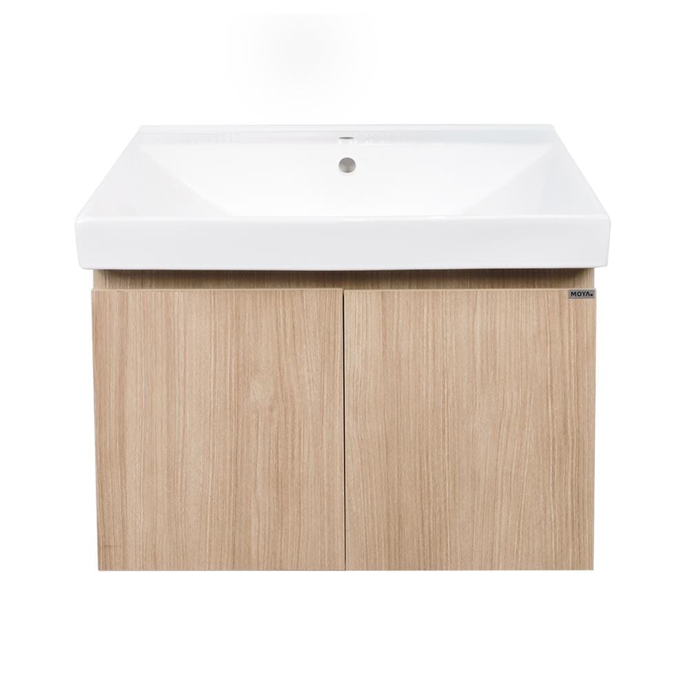 อ่างล้างหน้าเคาน์เตอร์ MOYA PZMY-001 สี Natural Oak