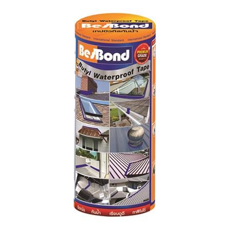 เทปกาวบิวทิว BESBOND 0.30x3.5 ม. สีเทา_0