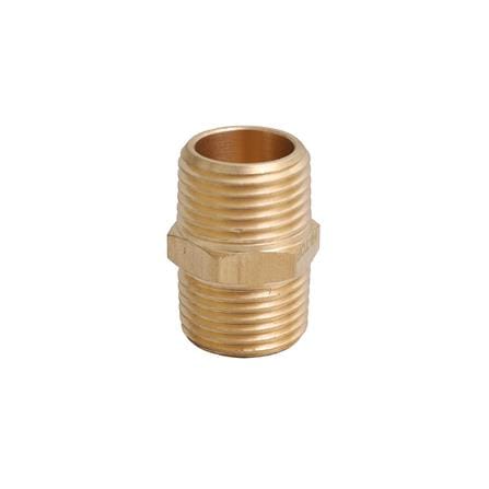 ข้อต่อเกลียวนอก-นอก HI-TOP MM 4-4 หุน (1/2-1/2 นิ้ว) สีทอง