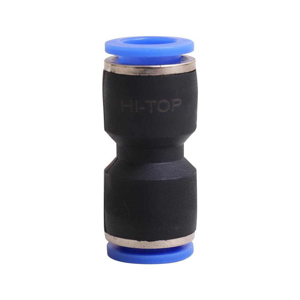ข้อต่อเสียบสายลม 2 ทาง ทางตรง HI-TOP APU-10 10 มม. สีดำ