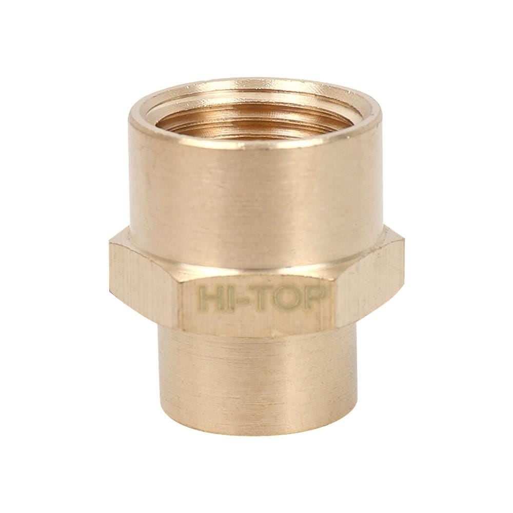 ข้อต่อเกลียวใน-ใน HI-TOP FF 3-2 หุน (3/8-1/4 นิ้ว) สีทอง