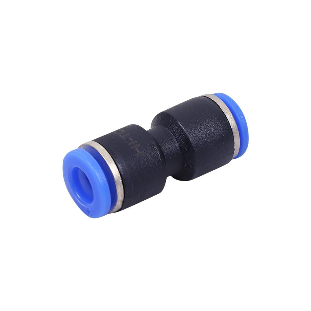 ข้อต่อเสียบสายลม 2 ทาง ทางตรง HI-TOP APU-6 6 มม. สีดำ