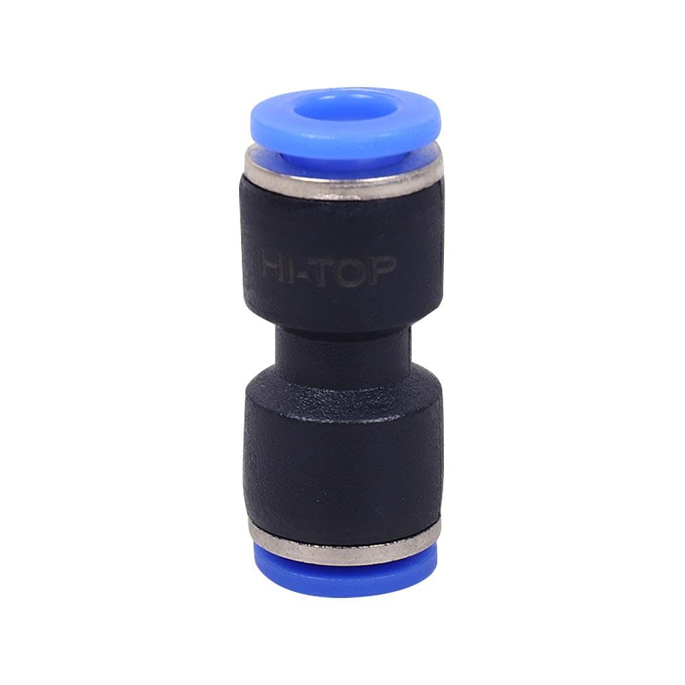 ข้อต่อเสียบสายลม 2 ทาง ทางตรง HI-TOP APU-6 6 มม. สีดำ