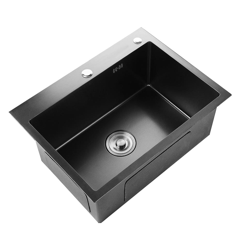 ซิงค์ฝังสแควร์ 1 หลุม THAI FORWARD FS6845 สเตนเลส ดำ