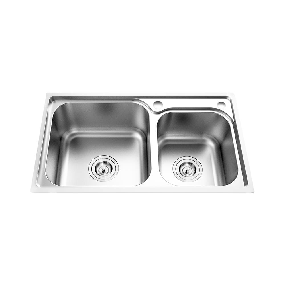ซิงค์ฝัง 2 หลุม THAI FORWARD FS8004 สเตนเลส