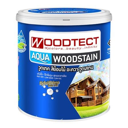 สีย้อมไม้ WOODTECT AQU AM601 M 1 แกลลอน สีไม้สัก_0