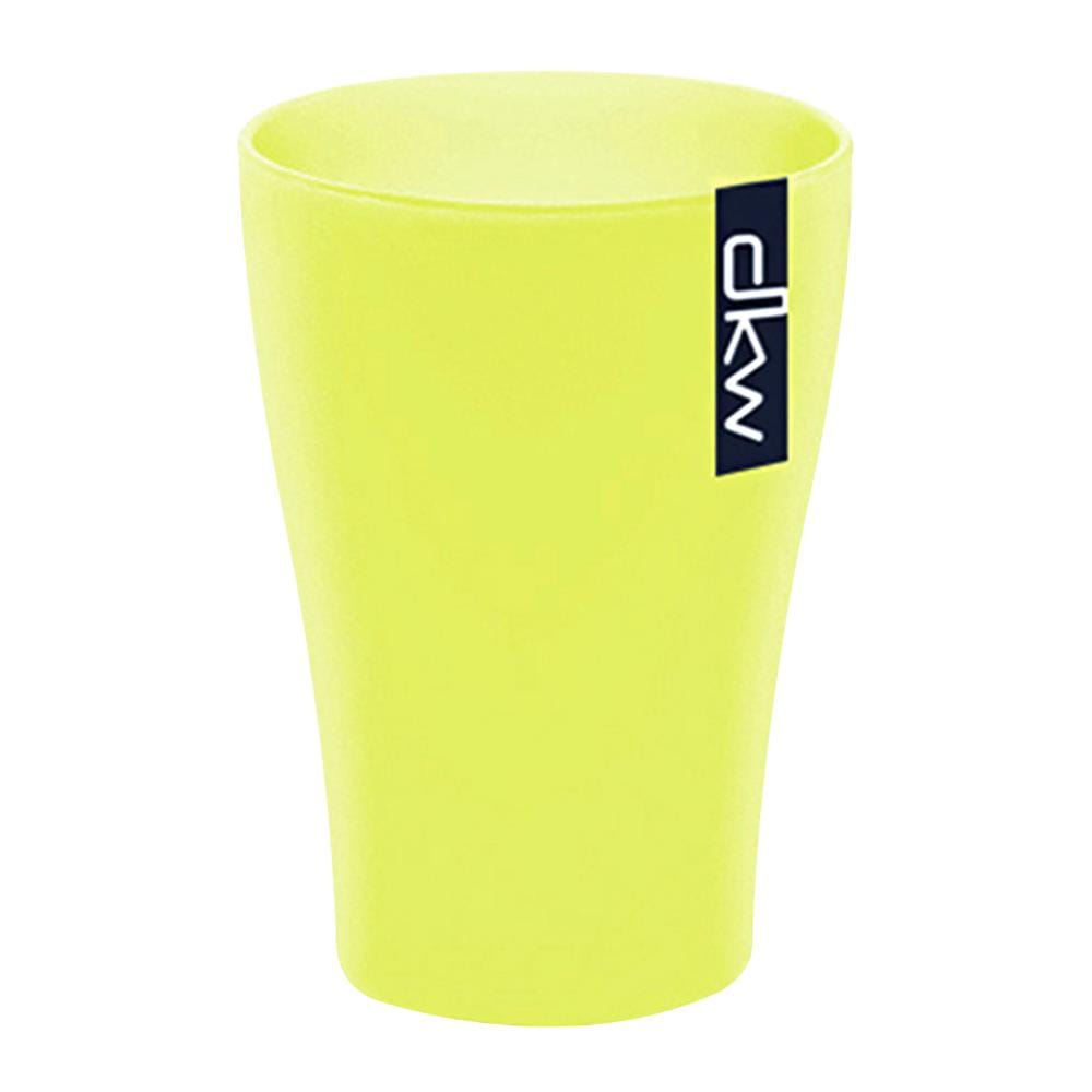 แก้วน้ำ PP 360ml DKW SLIM แพ็ค 2 ใบ ฟ้า เขียว ส้ม