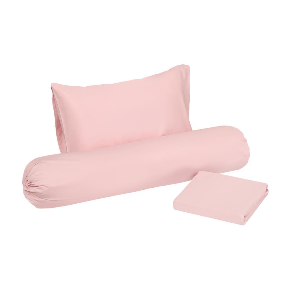 ชุดผ้าปูที่นอน 3.5 ฟุต 3 ชิ้น HOME LIVING STYLE SHIN สีชมพู