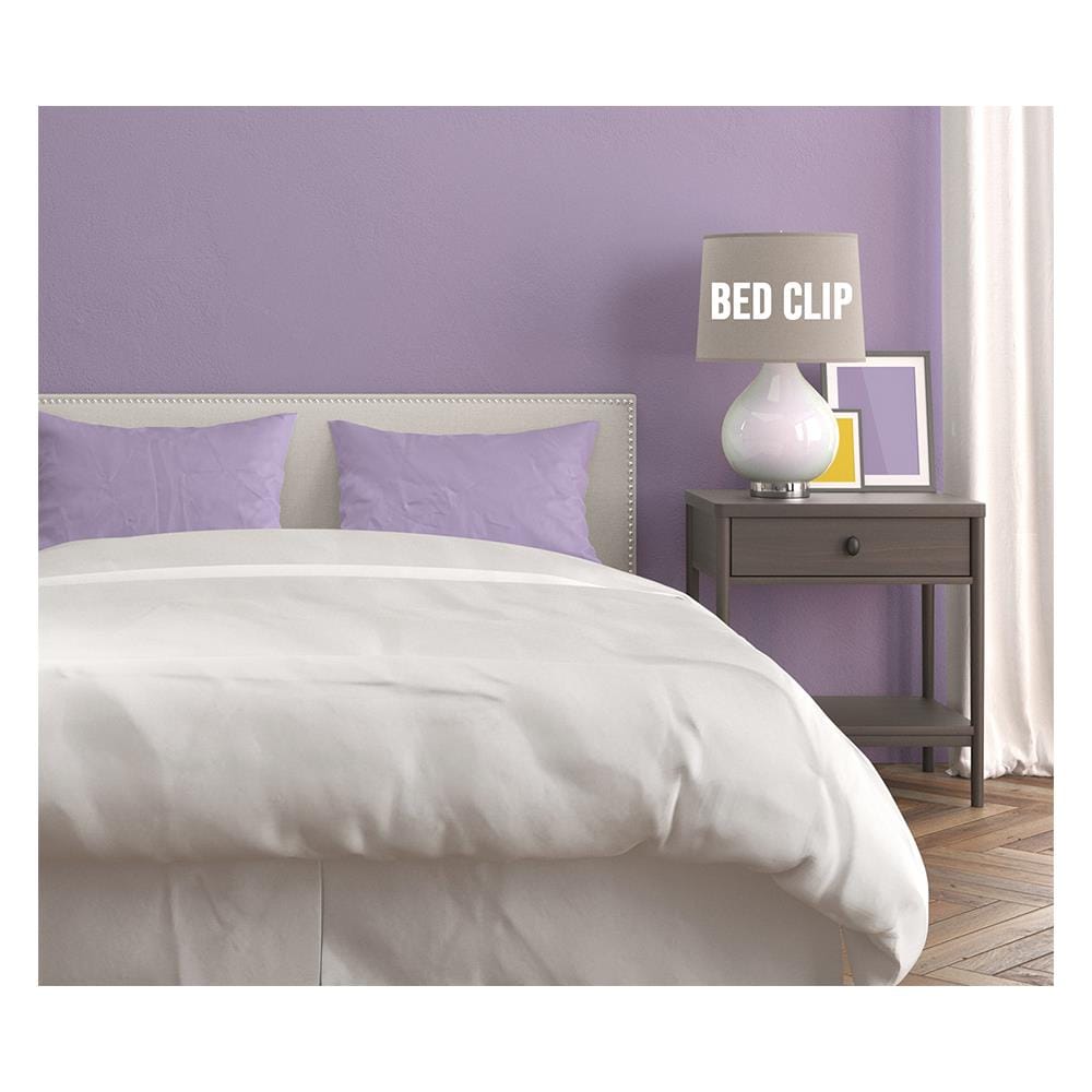 ปลอกหมอนหนุน BED CLIP STANDARD สีม่วงอ่อน แพ็ก 2 ชิ้น
