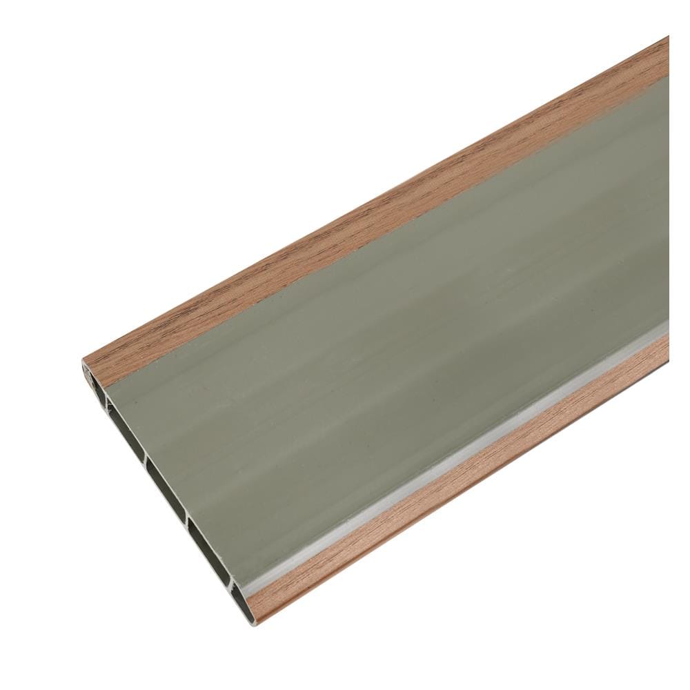 PVC BASEBOARD MOULDING CROBERN 9.5X240X1.5CM WALNUT
