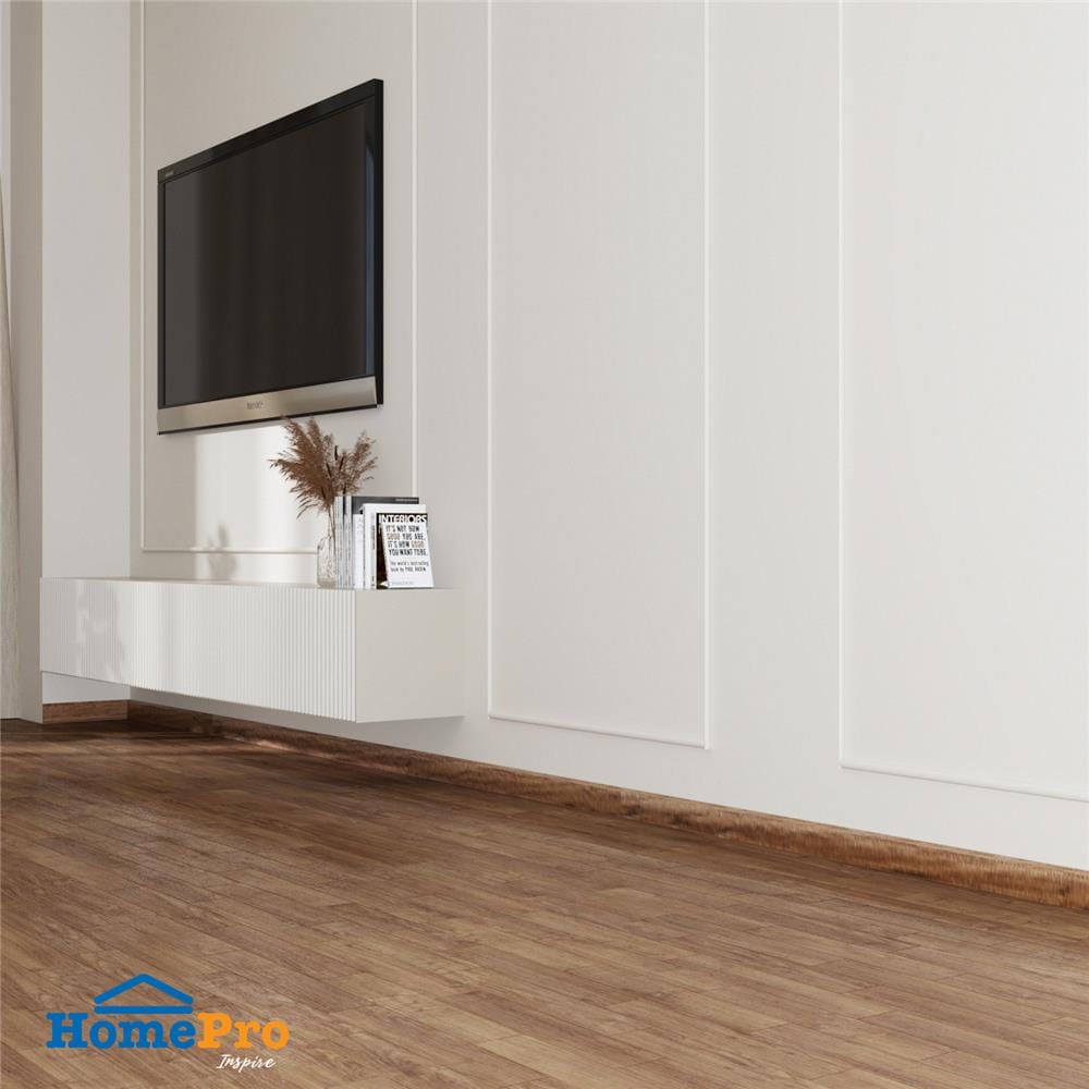 PVC BASEBOARD MOULDING CROBERN 9.5X240X1.5CM WALNUT