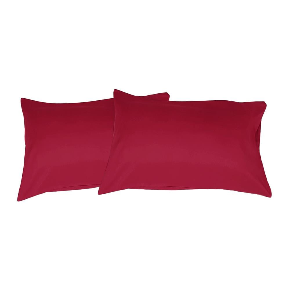 ปลอกหมอนหนุน BED CLIP STANDARD สีแดง แพ็ก 2 ชิ้น
