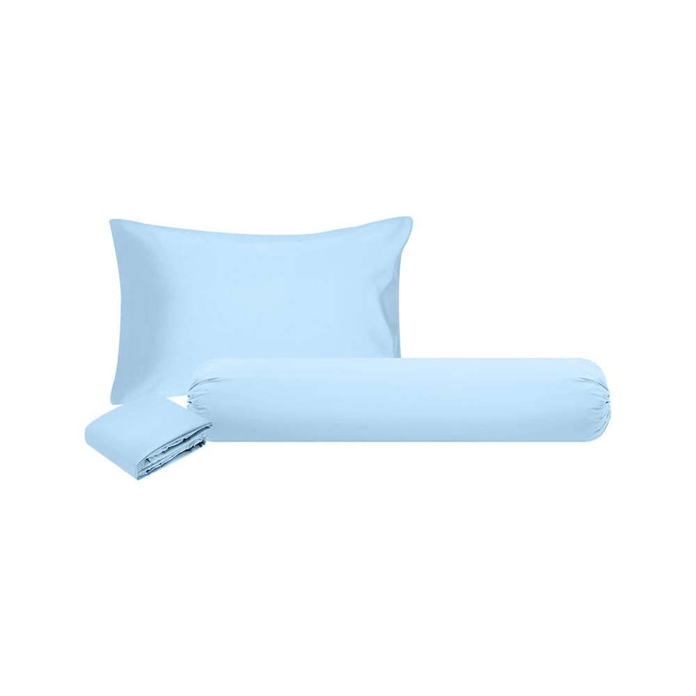 ชุดผ้าปูที่นอน 3.5 ฟุต 3 ชิ้น HOME LIVING STYLE SHIN สีฟ้า
