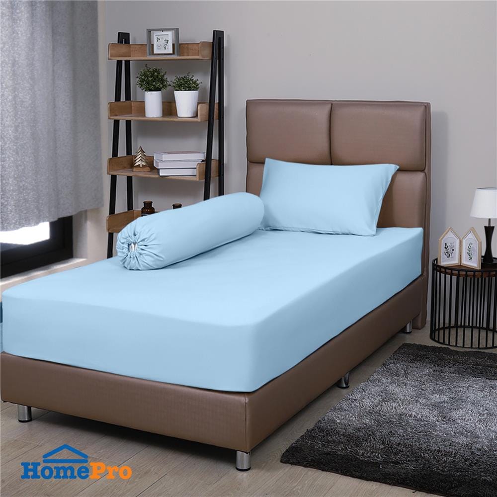 ชุดผ้าปูที่นอน 3.5 ฟุต 3 ชิ้น HOME LIVING STYLE SHIN สีฟ้า_1