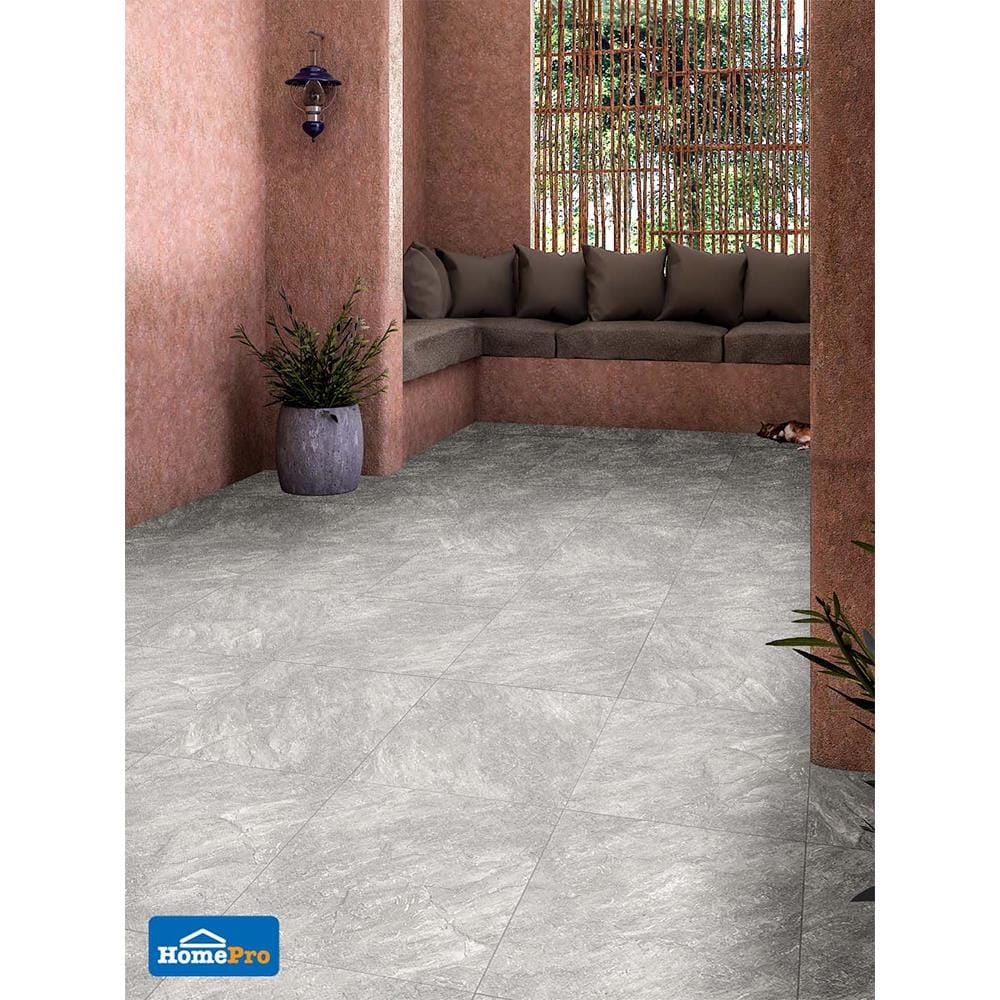 กระเบื้องพื้นพอร์ซเลน  40x40 ซม. CERGRES ควินตัน เทา A 0.96M2