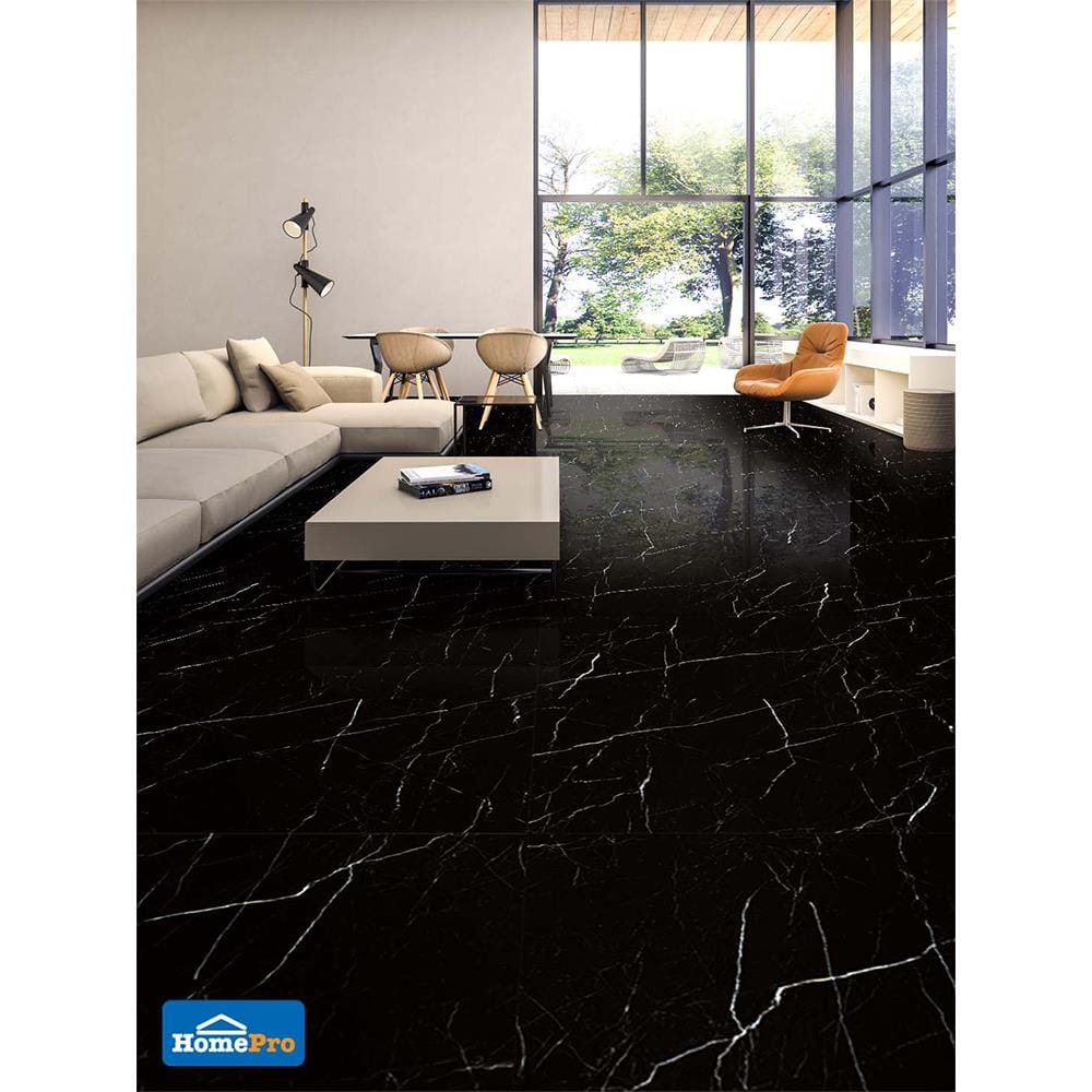 กระเบื้องพื้น 60x120 ซม. นิลกาล ดำ A 1.44M2