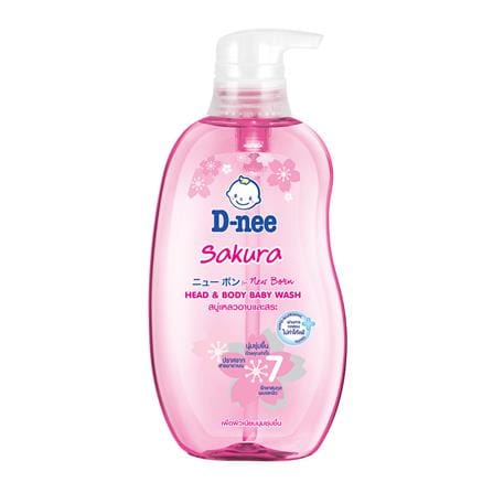 สบู่เหลวอาบน้ำเด็ก D-NEE 380ml SAKURA
