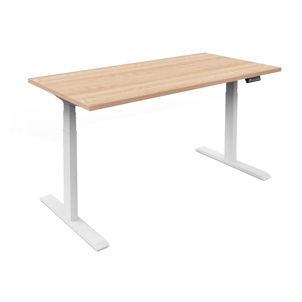 โต๊ะทำงานปรับระดับ ERGOTREND SIT 2 STAND Gen2A 150 ซม. สี SHIMO ASH/ขาว