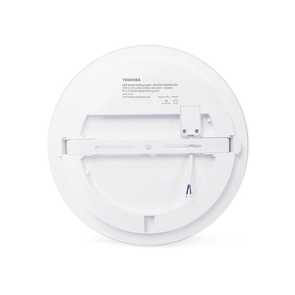 ไฟเพดาน LED TOSHIBA RLDT01C0 13 นิ้ว 25 วัตต์ DAYLIGHT/COOL WHITE/WARM WHITE สีขาว
