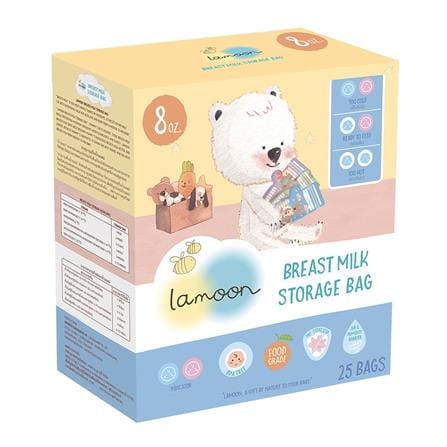 ถุงเก็บน้ำนมแม่ LAMOON 8 ออนซ์ 25 ใบ_0
