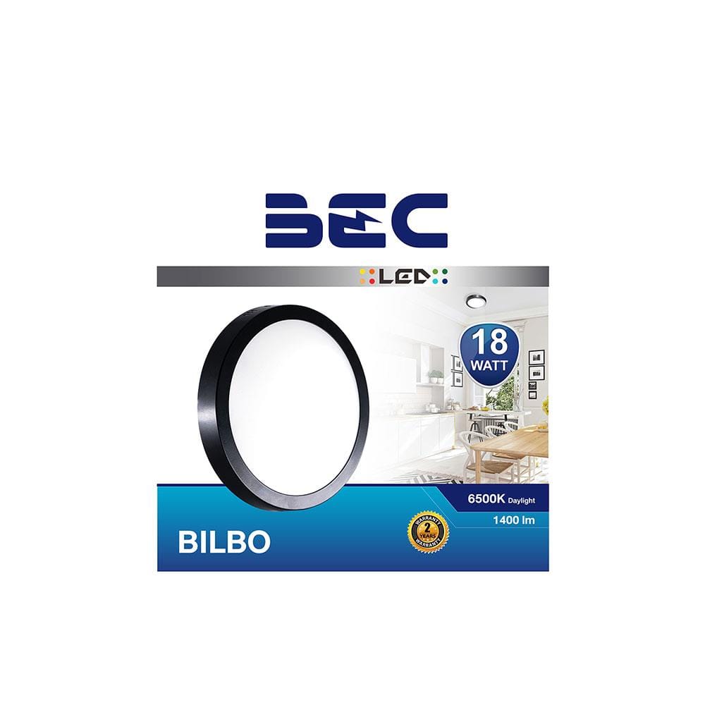 ดาวน์ไลท์ LED BEC BILBO 8 นิ้ว 18 วัตต์ DAYLIGHT สีดำ