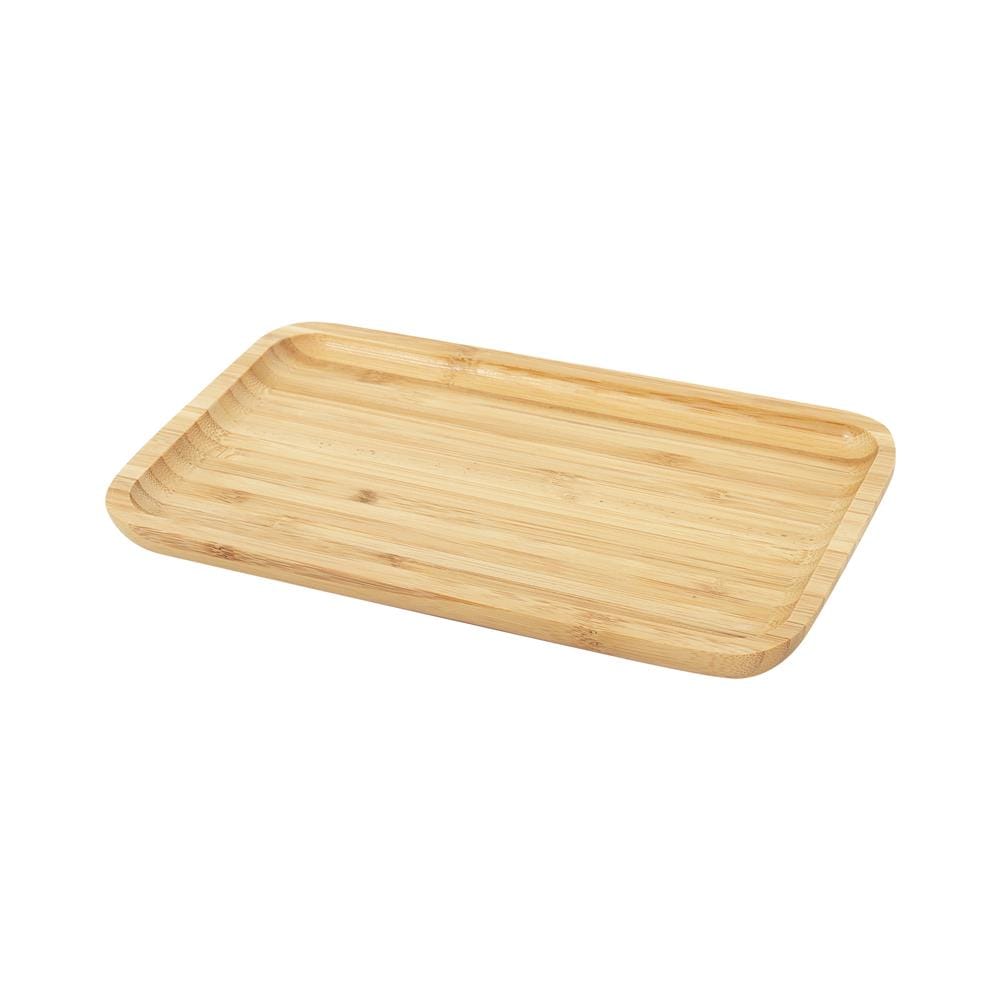 ถาดไม้ไผ่เหลี่ยม BAMBOO 14x25 ซม.