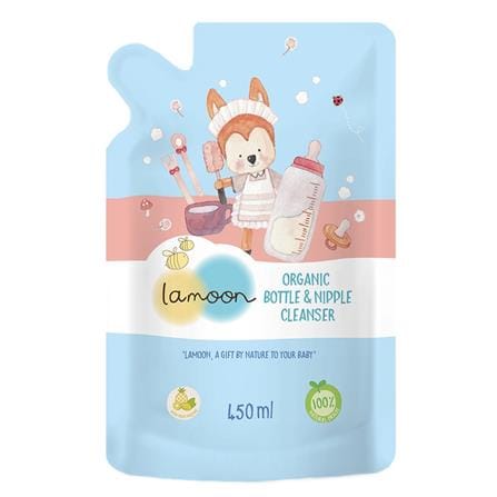 น้ำยาล้างขวดนมและจุกนม LAMOON 450ml_0