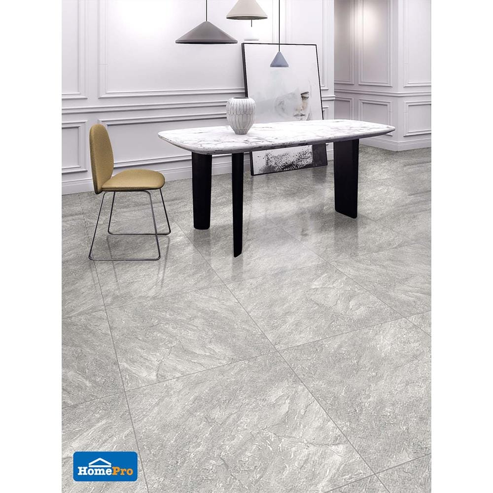 กระเบื้องพื้น 60x60 ซม. กัสเบล เทา 1.44M2