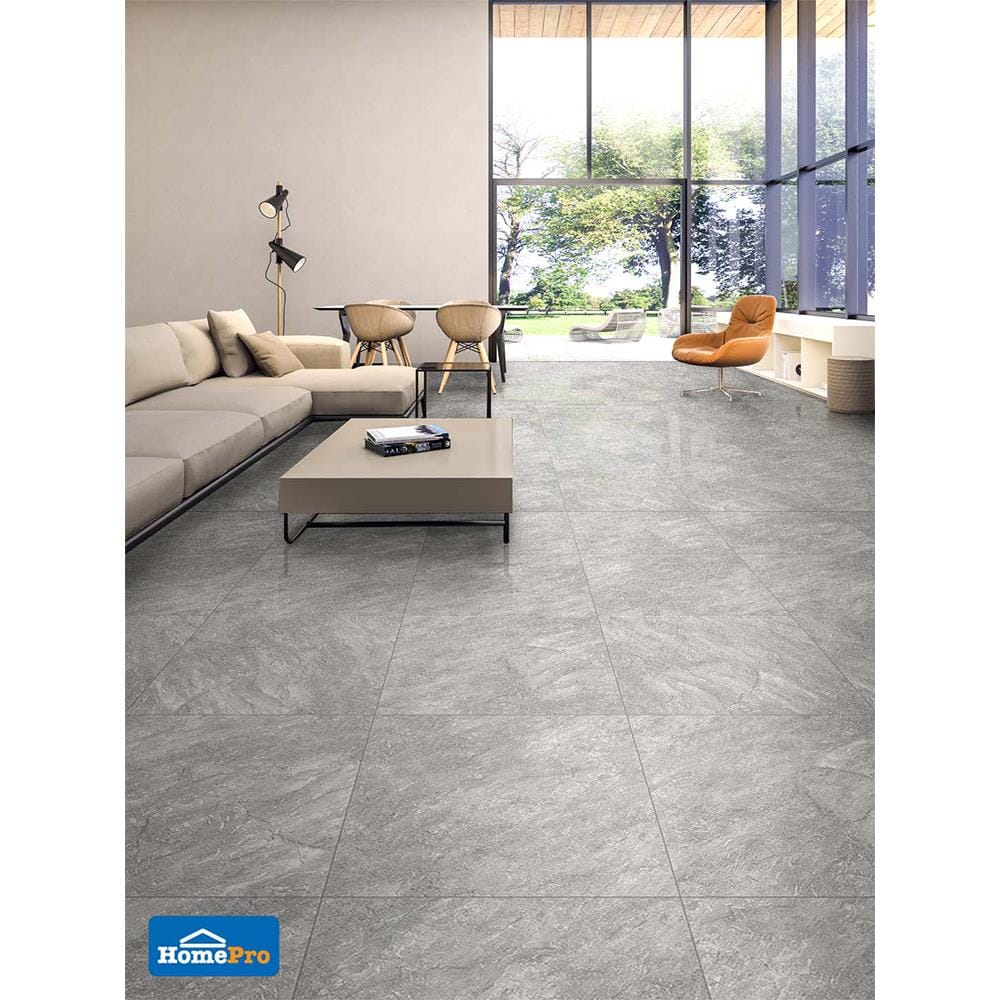 กระเบื้องพื้น 60x60 ซม. กัสเบล เทา 1.44M2