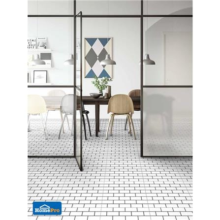 กระเบื้องพื้น 40x40 ซม. คอสโม่ นิว แบล็ค ไวท์ 0.96M2_2