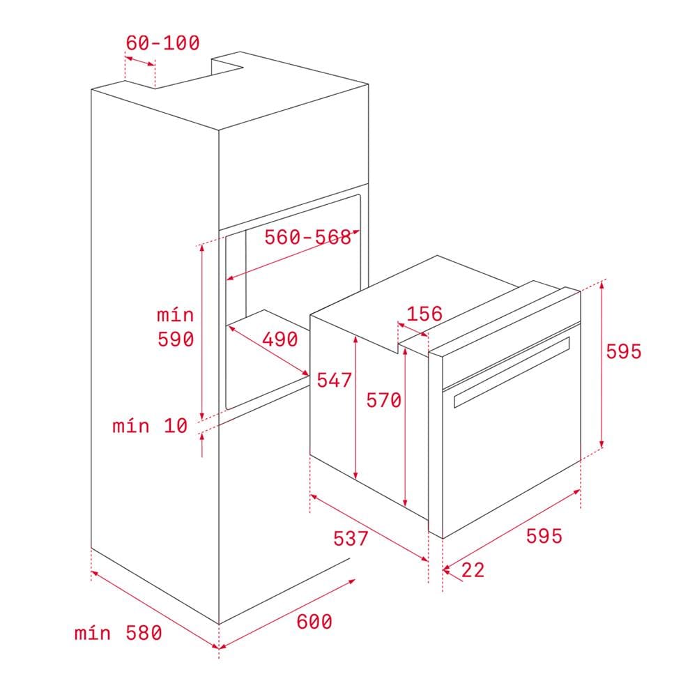 เตาอบฝังดิจิตอล TEKA HLB 8600 สีขาว