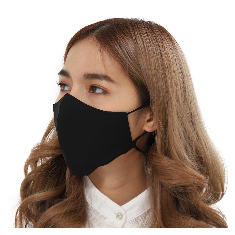 หน้ากากผ้า DEXZON คล้องคอ PM 2.5 สีดำ