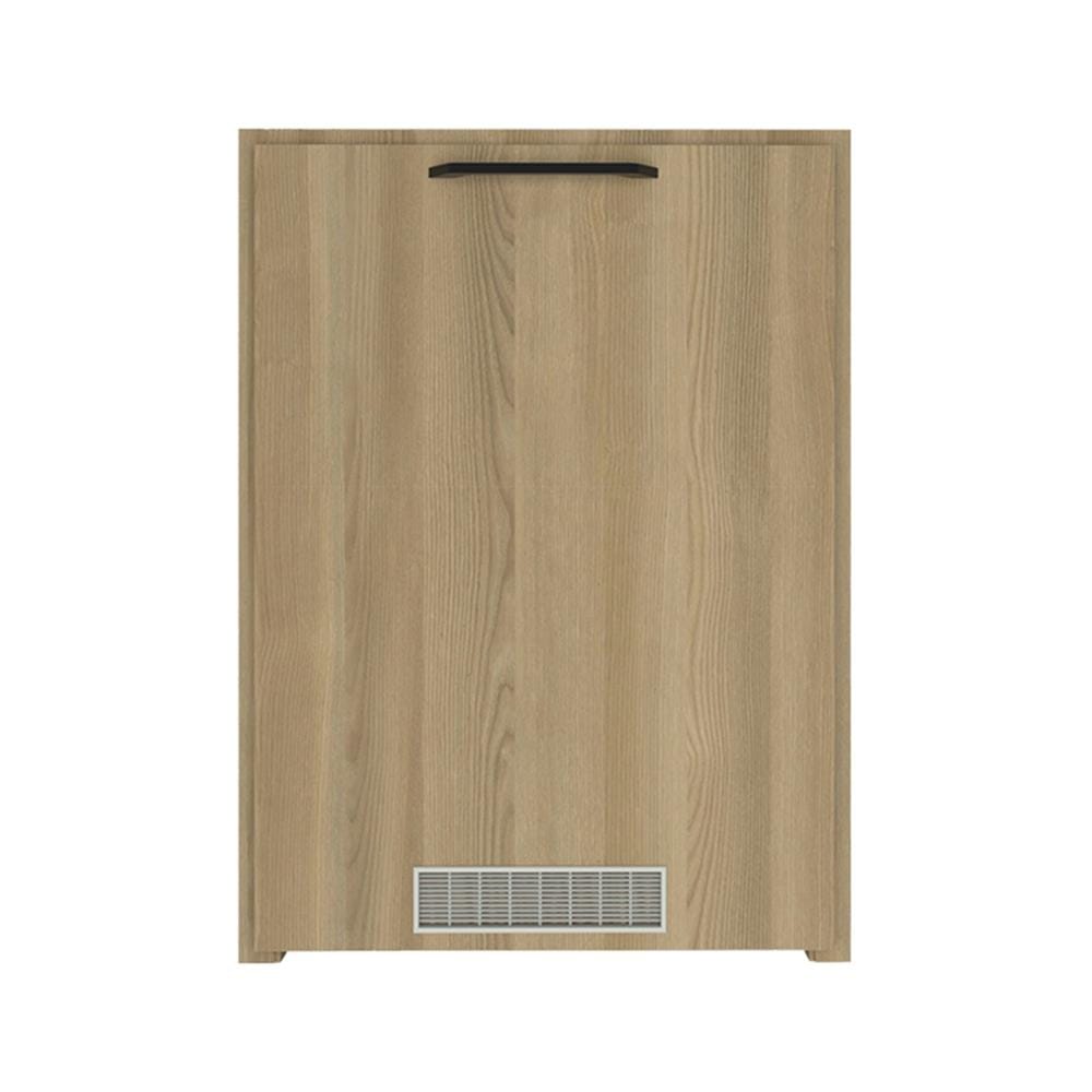 บานถังแก๊ส WPC PARAZZO ENZO มือจับดำ 50x70 ซม. สี เนเจอรัลโอ๊ค