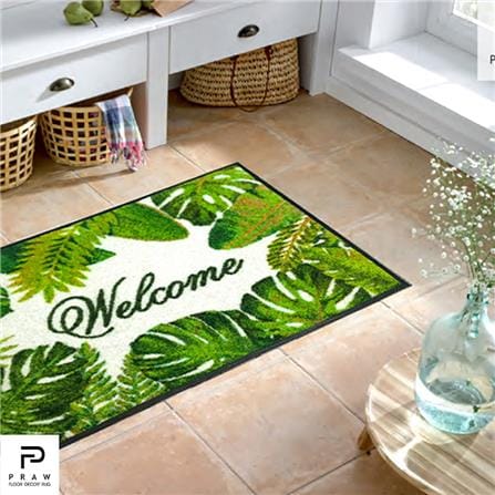 พรม PRAW TROPICAL 50X75 ซม. สีเขียว_4