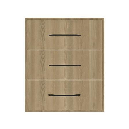 ตู้ลิ้นชัก 3 ชั้น WPC PARAZZO ENZO มือจับดำ 50x60 ซม. สี เนเจอรัลโอ๊ค